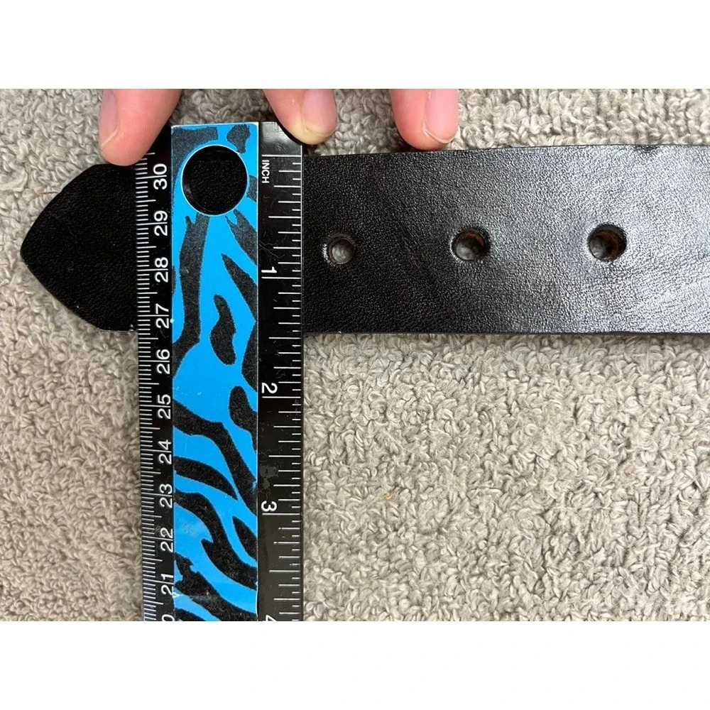 N/A black leather